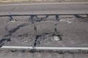 Road damage on I-25 thumbnail image