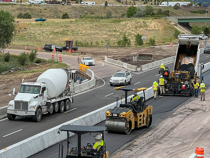 South Academy Boulevard Paving Operations East I-25 Paving Equipment.jpg detail image