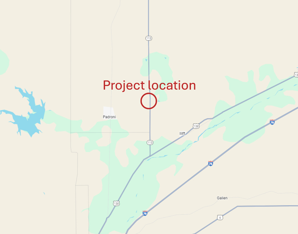 CO 113 at MP 5.4 project location map.png detail image