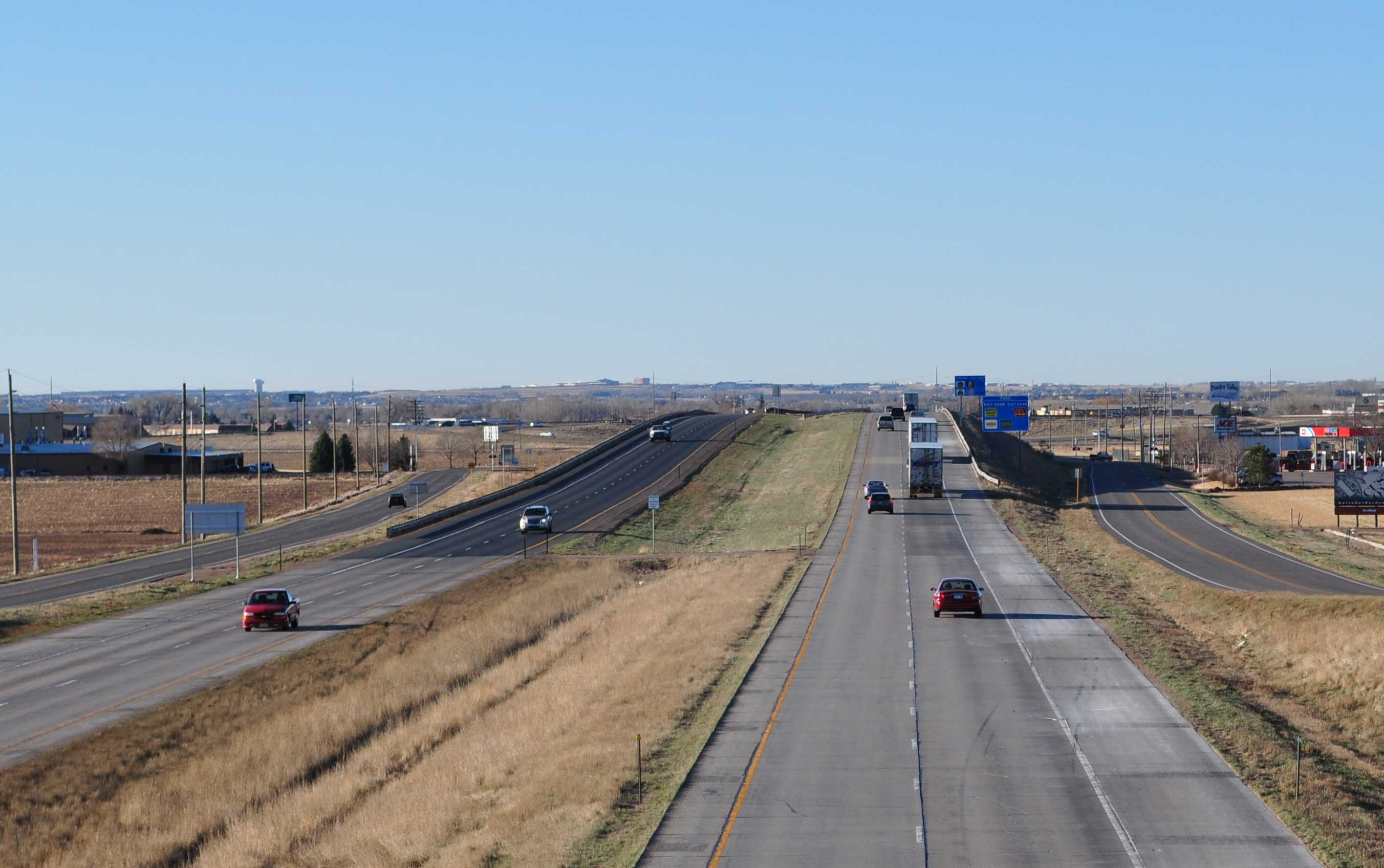 I25 Approaching SH 14 (looking southbound) — Colorado Department of