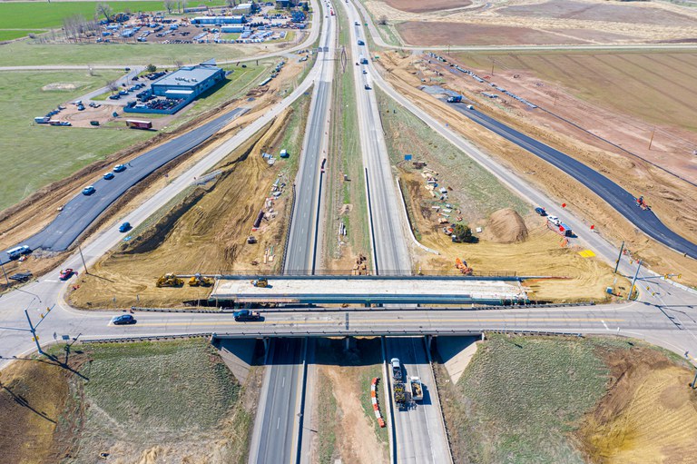 Ariel view of Prospect Bridge in 2020