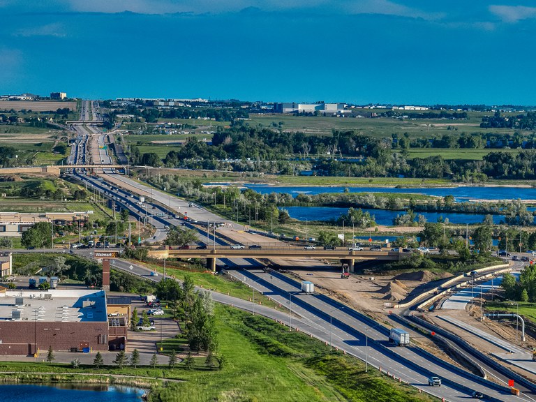 Ariel view of the Harmony Interchange