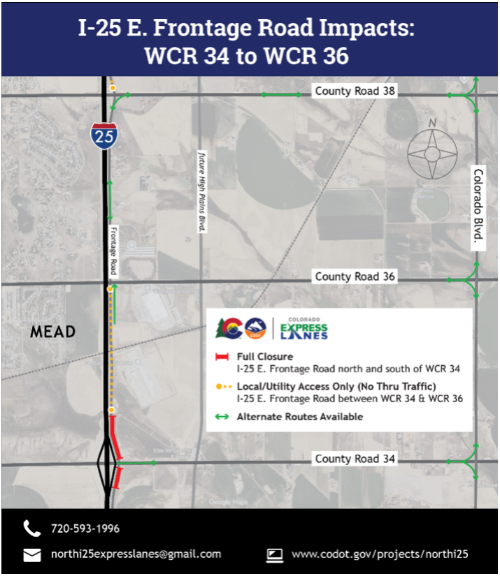 I-25 East Frontage Road Impacts WCR 34 to WCR 36.png — Colorado ...