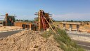 Crews working on new Weld County Road 38 bridge structure at I-25 thumbnail image
