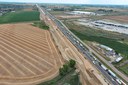 Aerial view of Great Western Railway bridge at I-25 thumbnail image