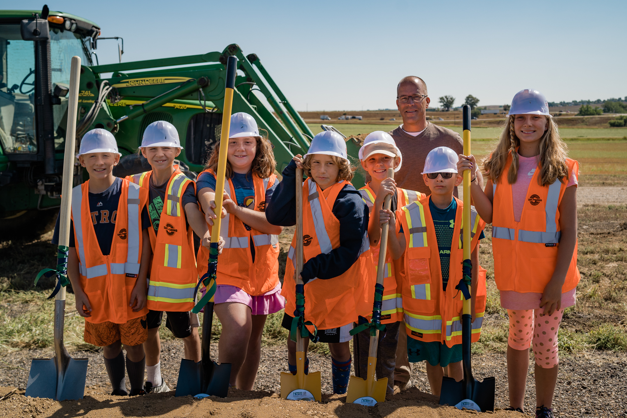 CDOT I-25 North Segments 5 & 6 Groundbreaking - Children Group Photo detail image