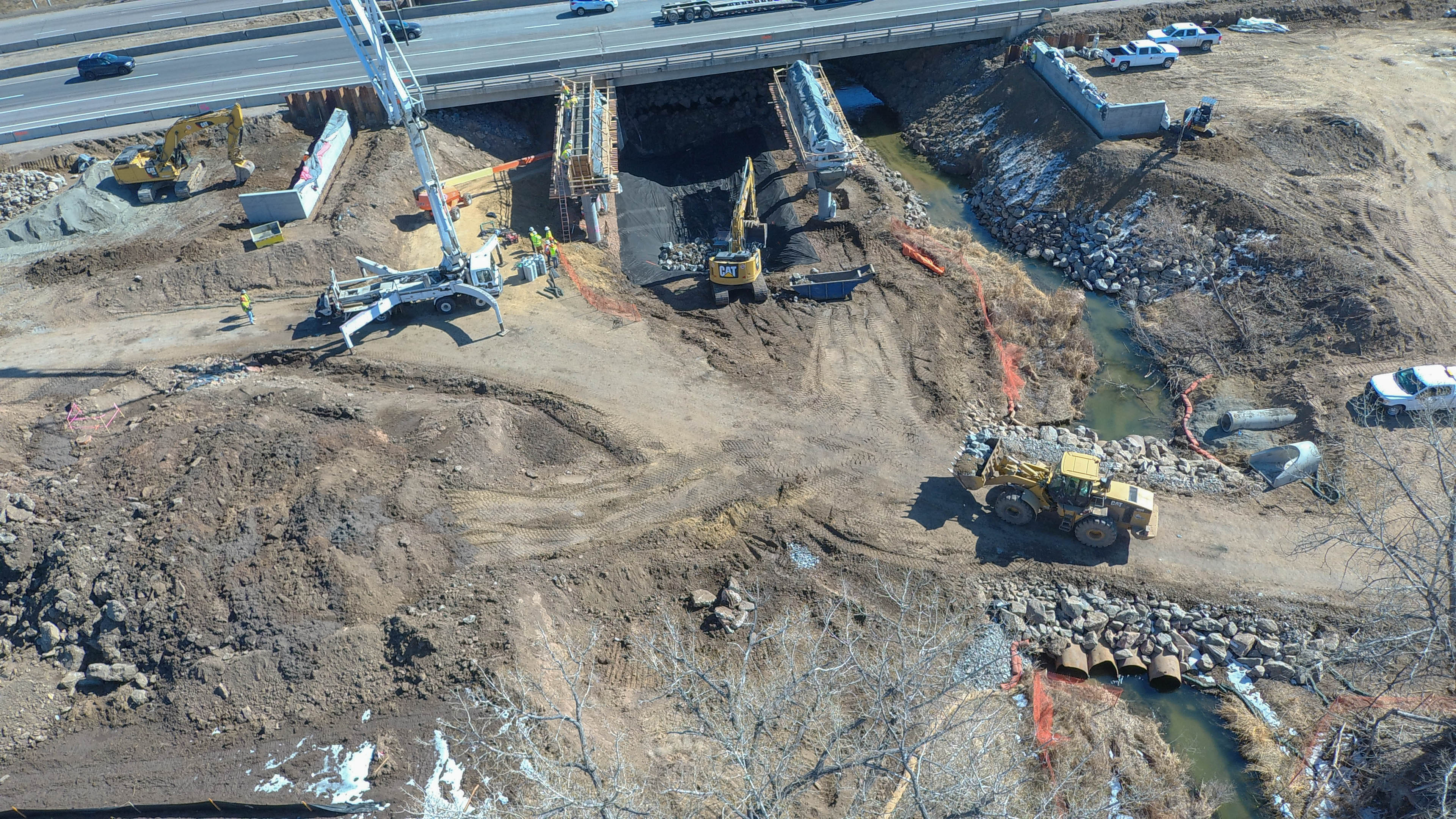 I-25 Segment 6 - Construction Ariel View detail image
