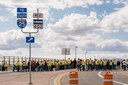 I-25 Segments 7 & 8 - I-25 Sign Road View with Construction Crew thumbnail image