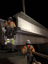 I-25 Segments 7 & 8 - Construction Crews Working on Support Beams Overnight Work thumbnail image