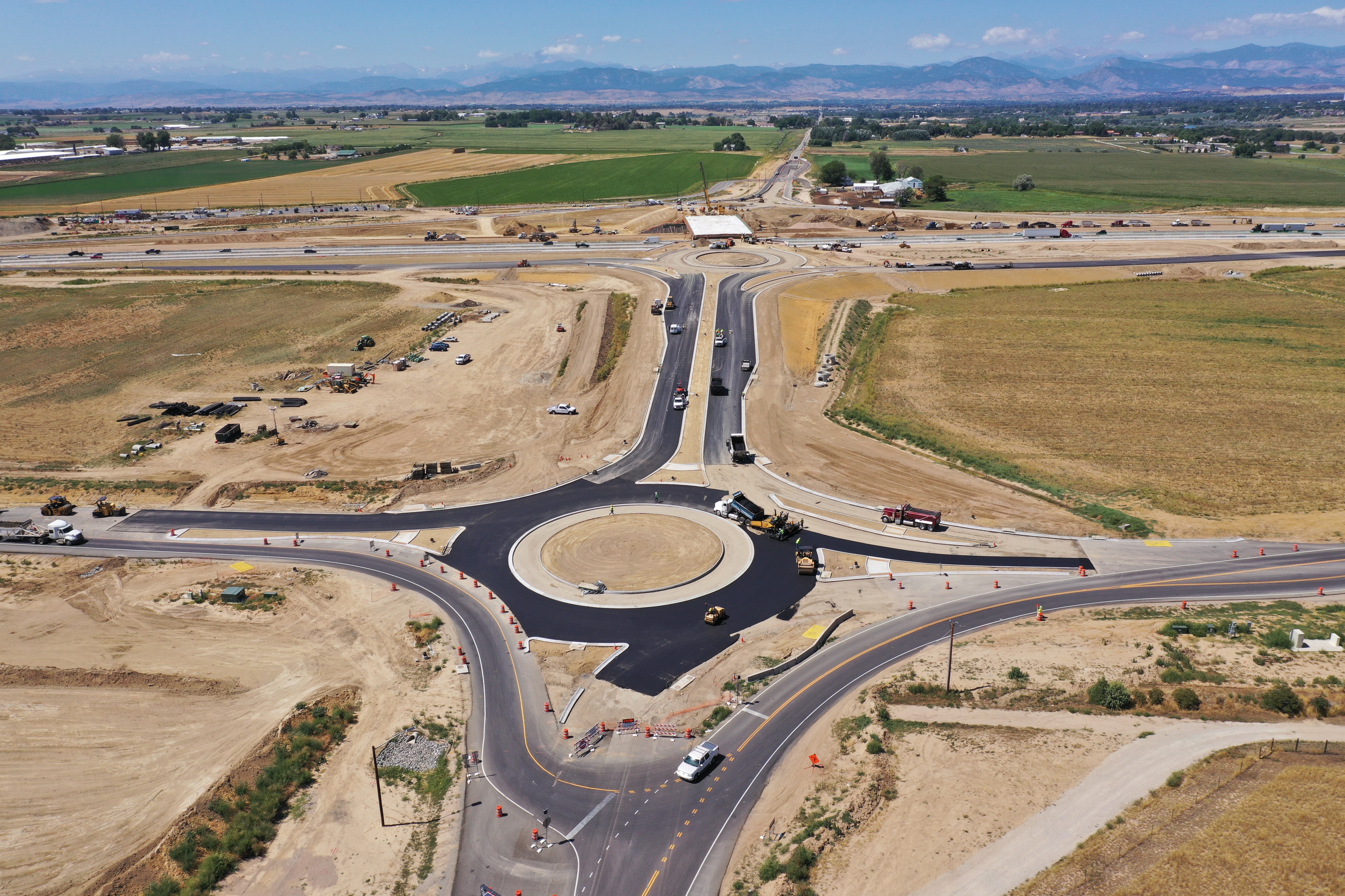 I-25 Segments 7 & 8 - Roundabout Progress Ariel View detail image