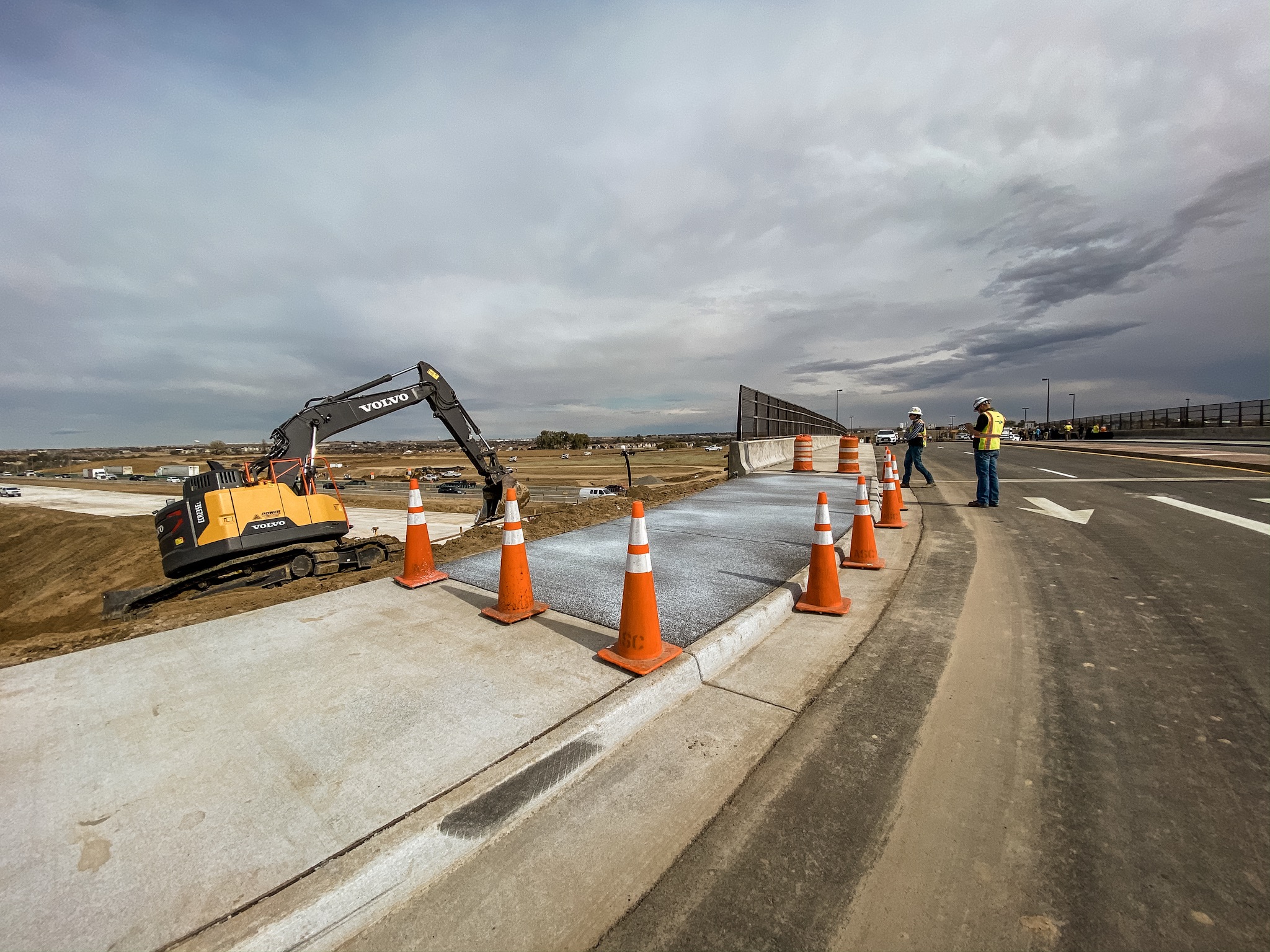 I-25 Segments 7 & 8 - Construction Crews Working on Sidewalks detail image
