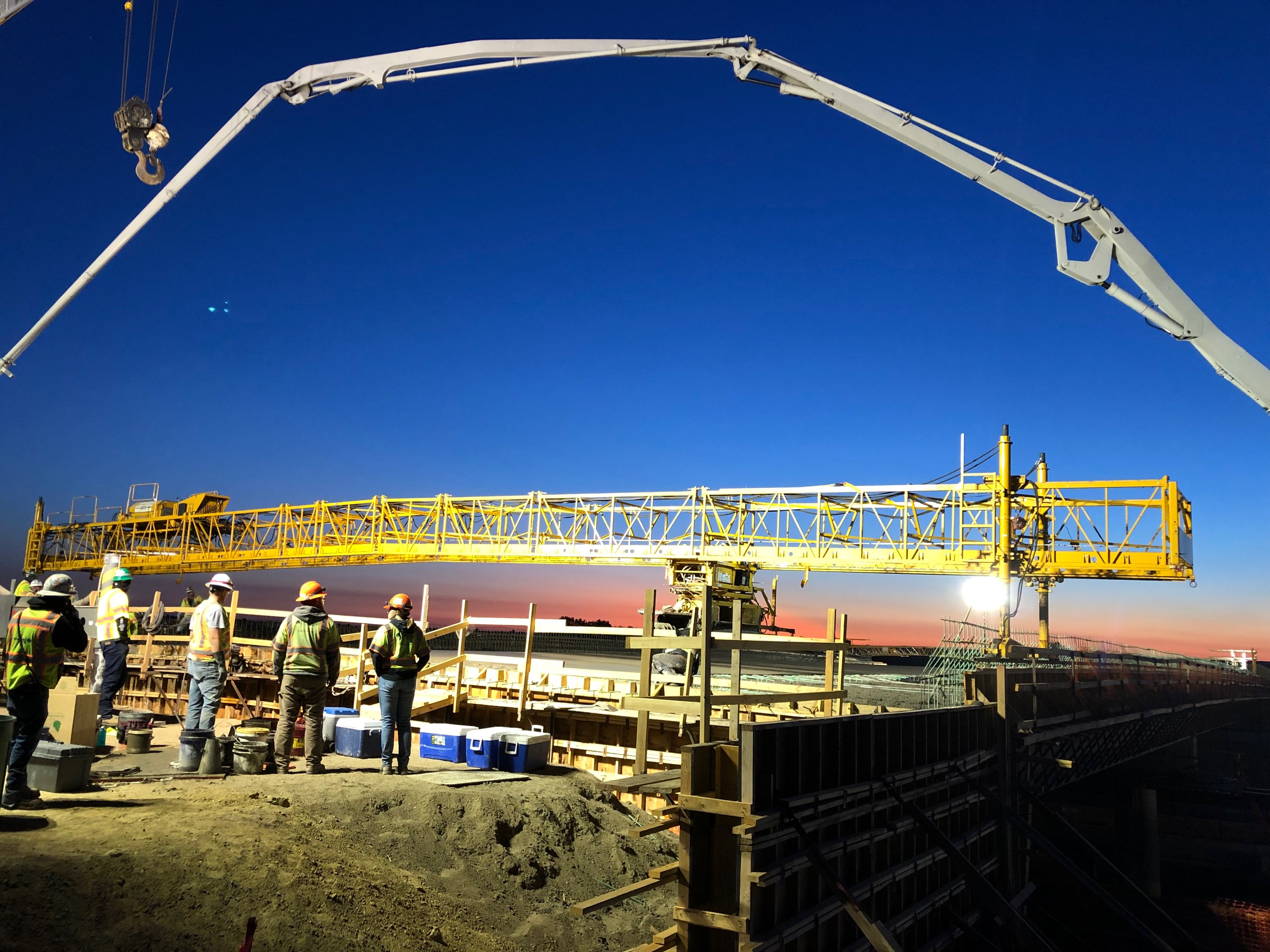 I-25 Segments 7 & 8 - Construction Crews at Sunrise detail image