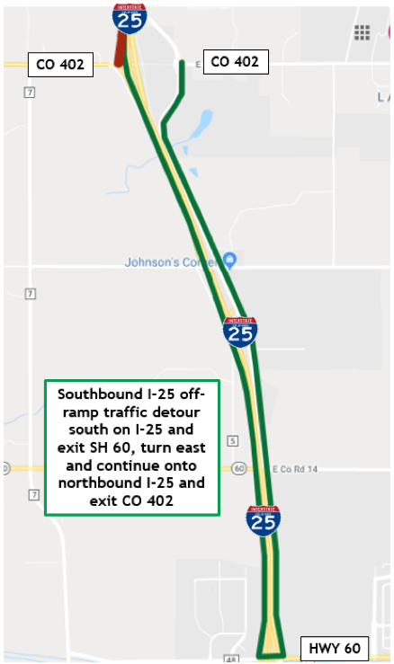 Southbound off-ramp traffic detour .png detail image