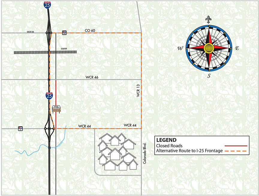 Updated Jan. 6 Alternative Routes Map detail image