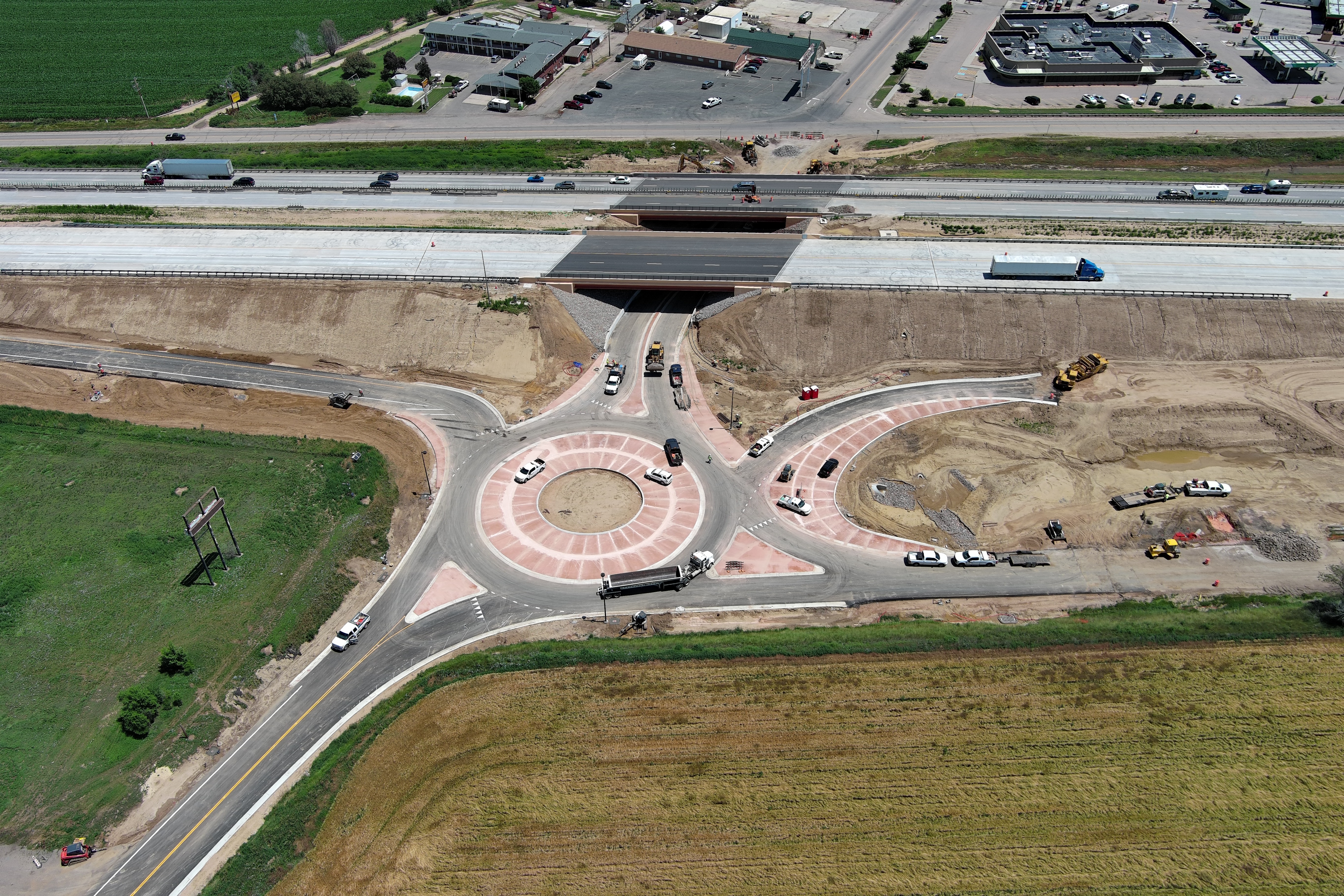 LCR 16 Roundabout Under I-25 - Construction Complete detail image