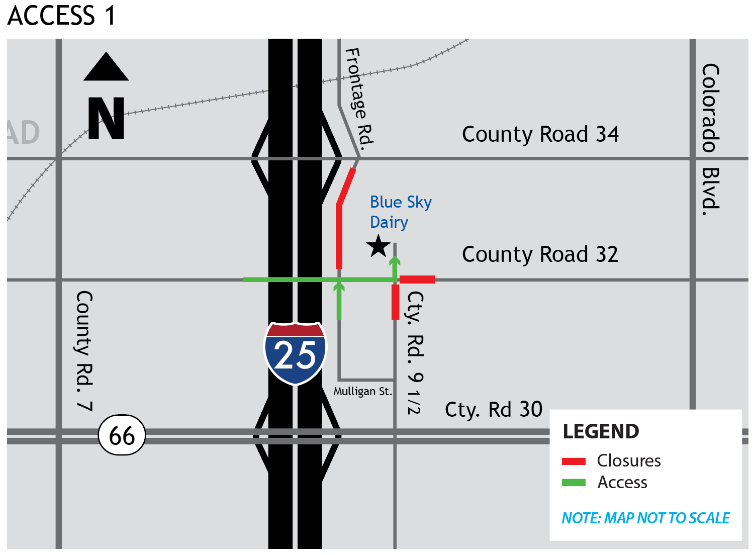 WCR 32 Frontage Road impact map Access 1.png detail image