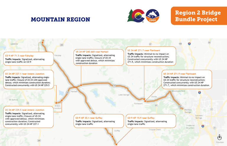 Mountain Region Map