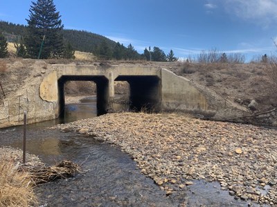 Original bridge located on CO 9 north of Alma at the base of Hoosier Pass  at mile point 71.5