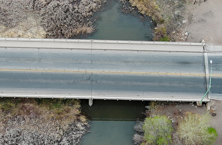 South Central Colorado Bridge Preventative Maintenance - aerial view east side closeup.jpg detail image
