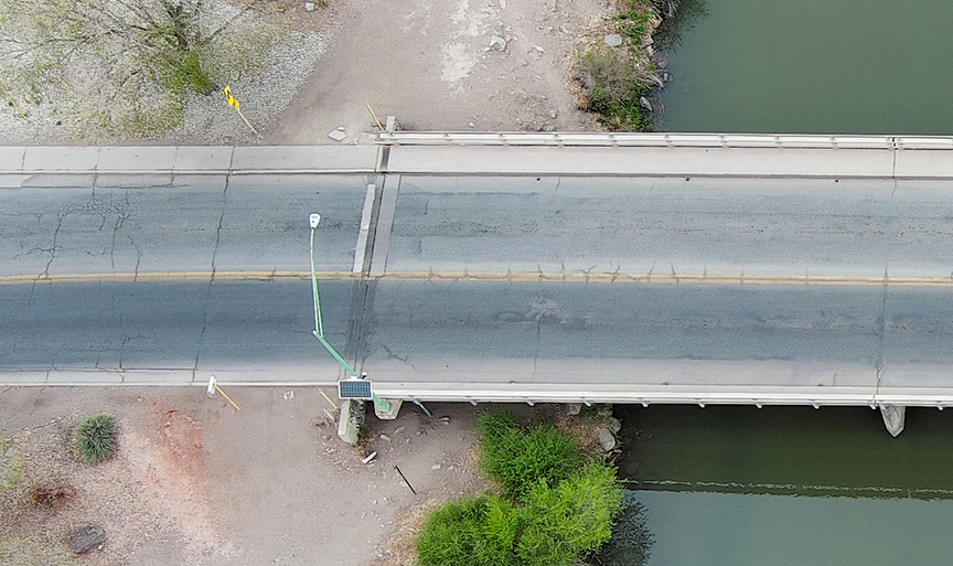 South Central Colorado Bridge Preventative Maintenance - aerial view west side closeup.jpg detail image