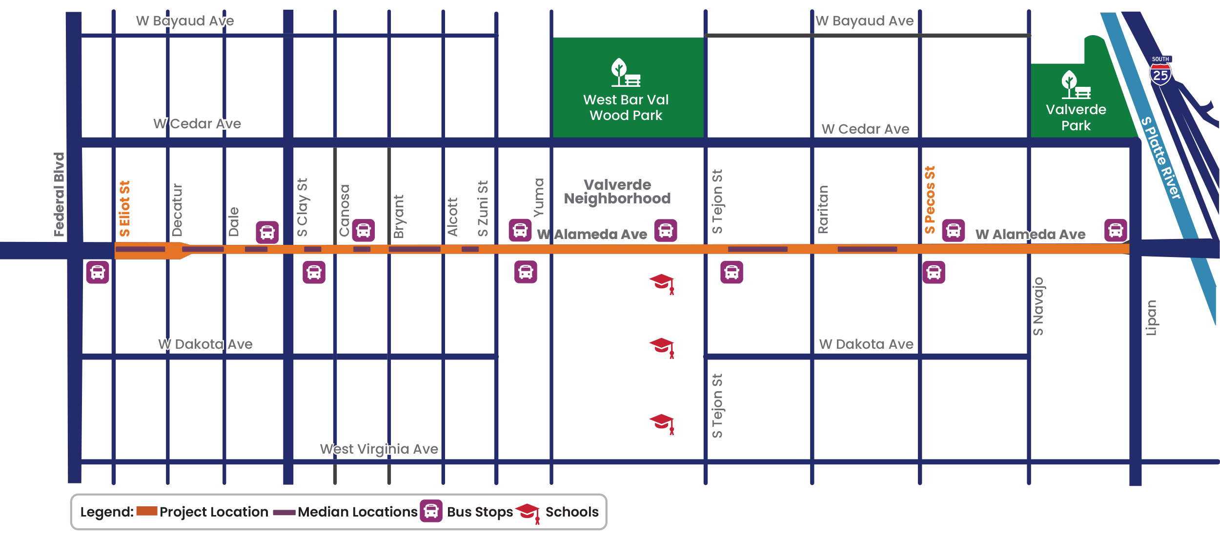 Alameda Avenue Corridor Improvements Project Map.png detail image