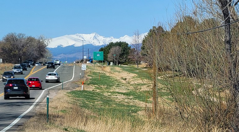 Image of CO 7 approaching the CO 42 / 95th Street intersection facing west. 