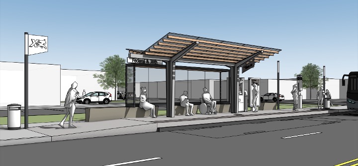 Federal Boulevard Bus Rapid Transit Station Design Option B.jpg detail image