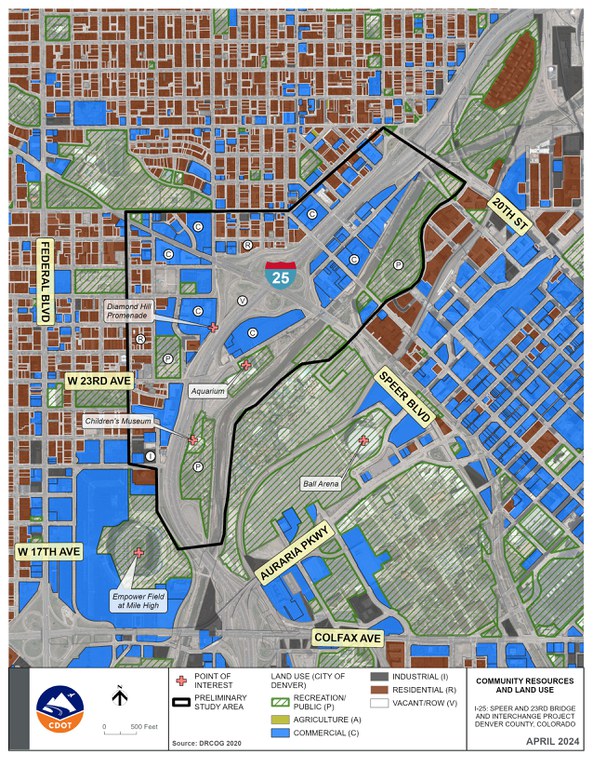 Community Resources and Land Use Map