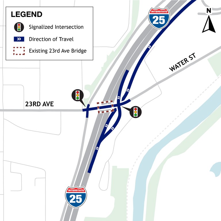 Proposed Alternative  23rd Avenue Braid