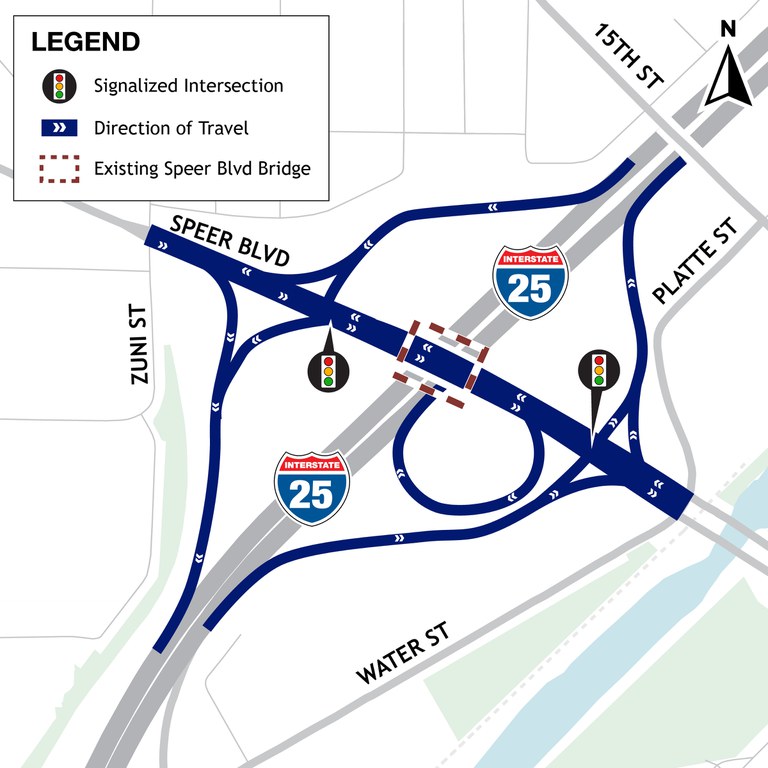 Proposed Alternative Speer Boulevard Bridges Replacement Only
