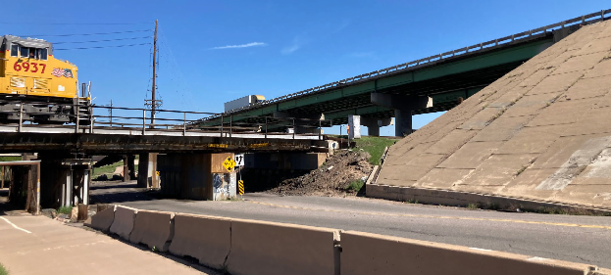 I-270 Corridor Improvements The 60th Avenue crossing under the Union Pacific Railroad timber bridge.png detail image