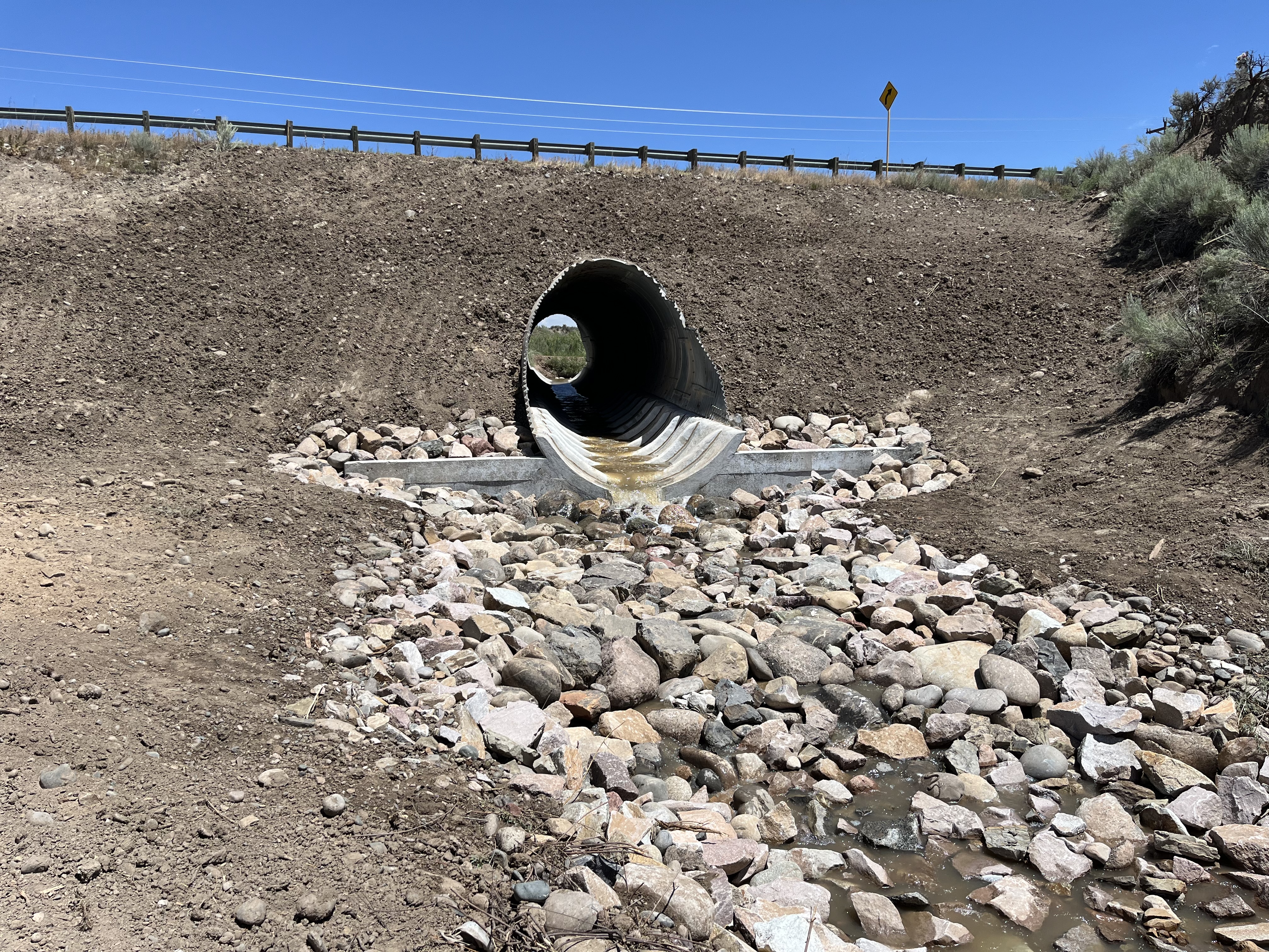 Southwestern Colorado Culvert Repairs CO 151 finished culvert with riprap July 2026.jpeg detail image