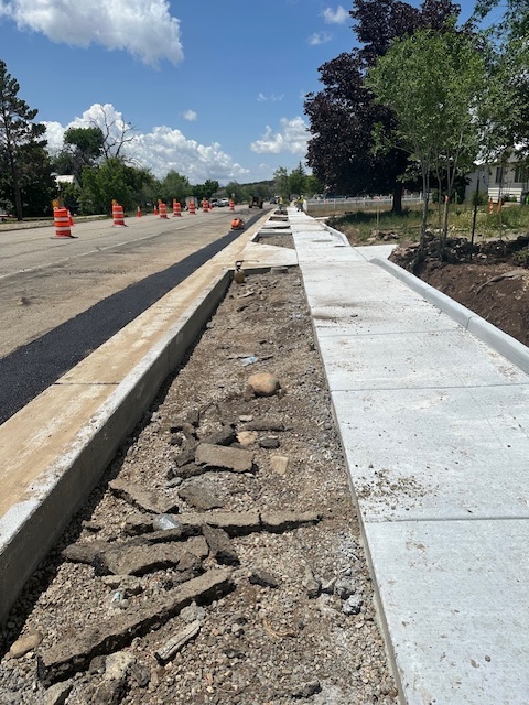 US 160 Sidewalk Improvements in Mancos sidewalk pour north side.jpeg detail image