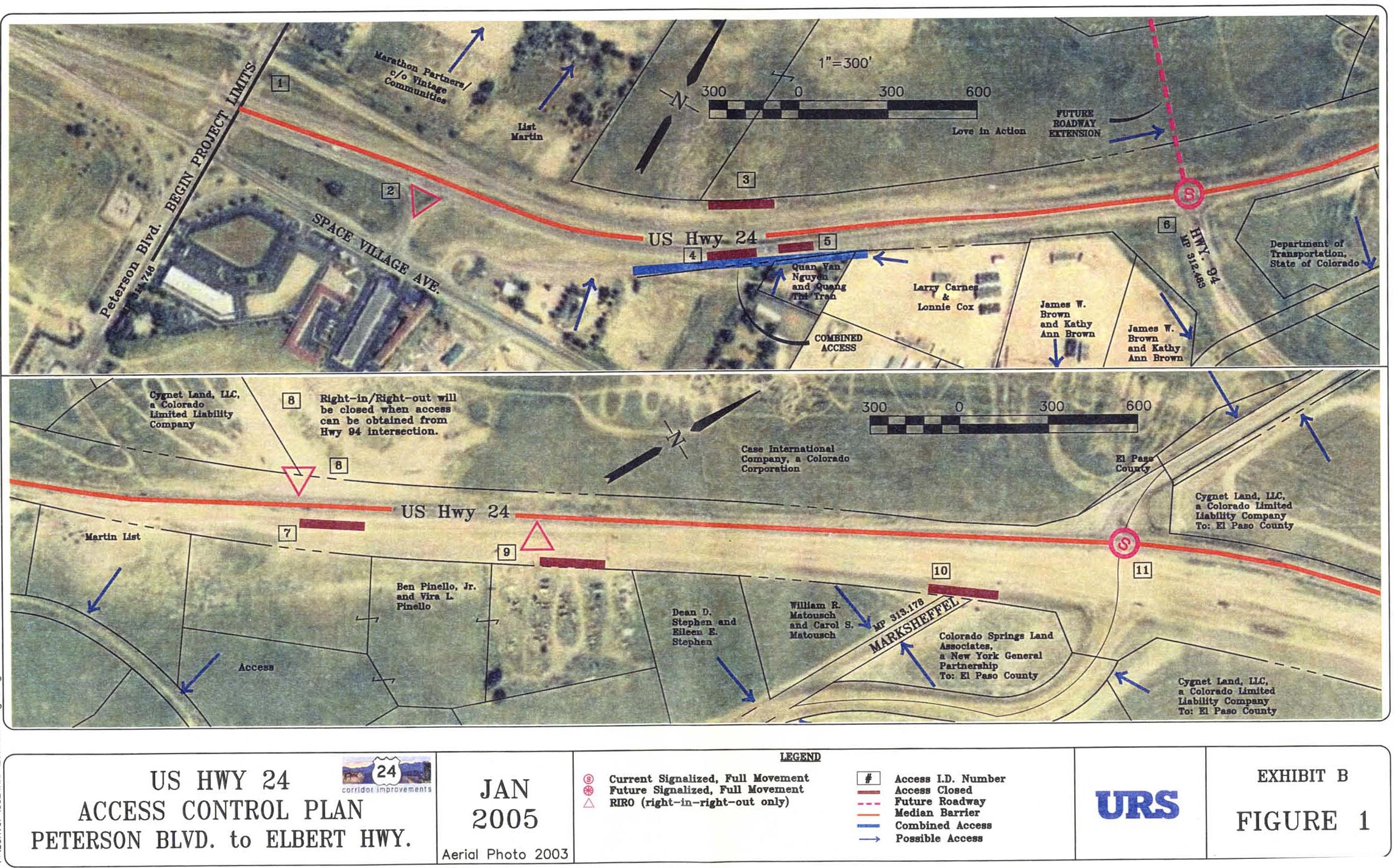 US 24 Access Control Plan 2005 detail image