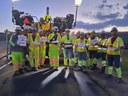 US 24 Resurfacing from Peyton to Calhan - Crews receive donuts in appreciation.JPEG thumbnail image