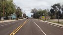 US 24 Resurfacing from Peyton to Calhan - Final striping configuration looking east through Calhan.jpg thumbnail image