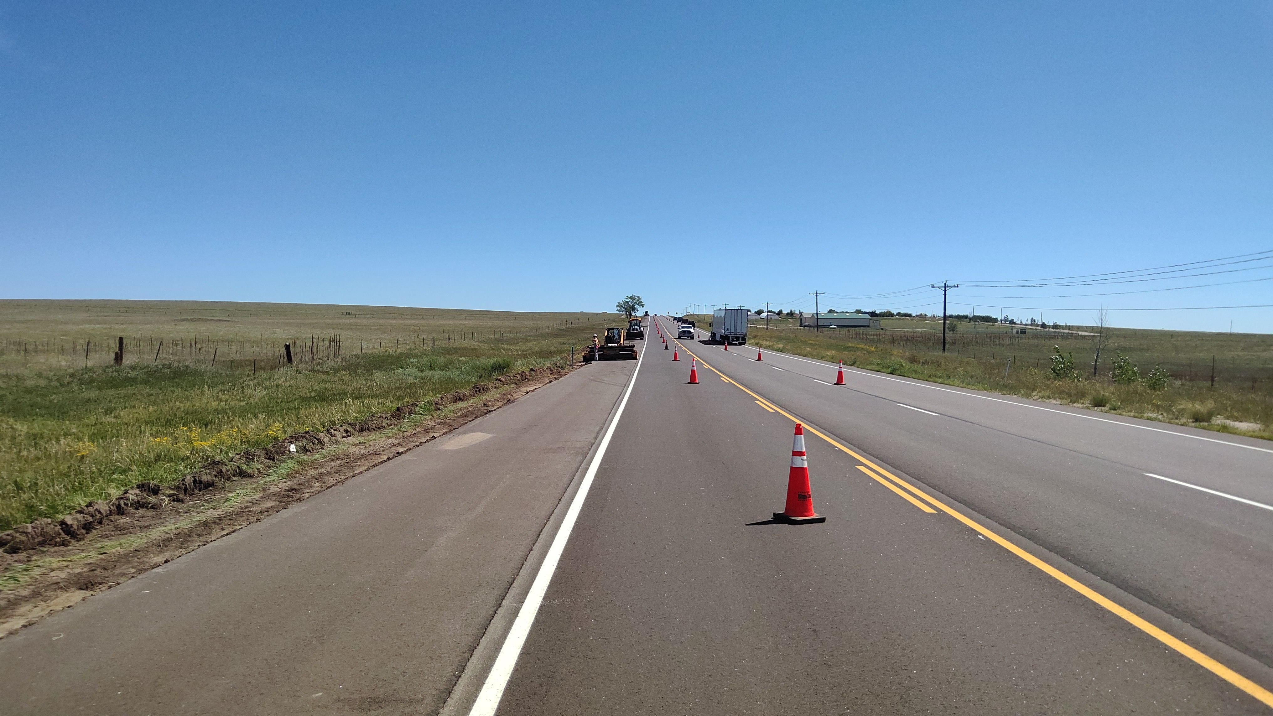 US 24 Resurfacing from Peyton to Calhan - Shouldering operation on US 24.jpg detail image