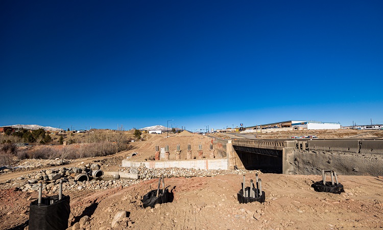 Bridge construction underway US 285 in Fairplay resized and cropped Photo John Klippel.jpg detail image