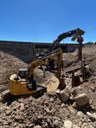 Crews reinforcing area for cantilever wall construction at bridge site US 285 Fairplay photo Estate Media.jpg thumbnail image