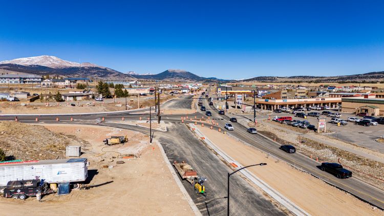 Intersecton improvements underway NW view US 285 co 9 John Klippel.jpg detail image