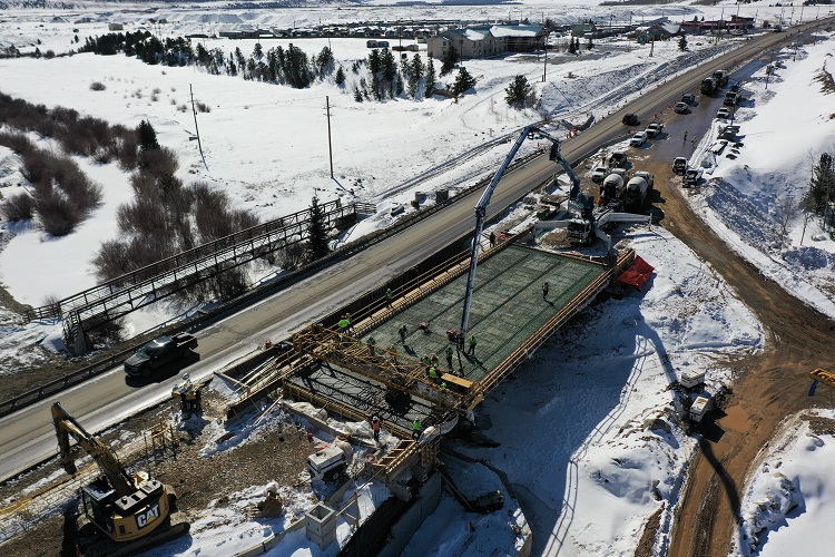 US 285 CO 9 Intersection Improvements and Bridge Replacement Closeup Deck Pour Photo Buck Maher.jpg detail image