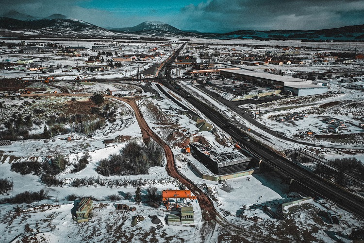 Drone view US 285 bridge under construction Fairplay Buck Maher Basis Partners.jpg detail image