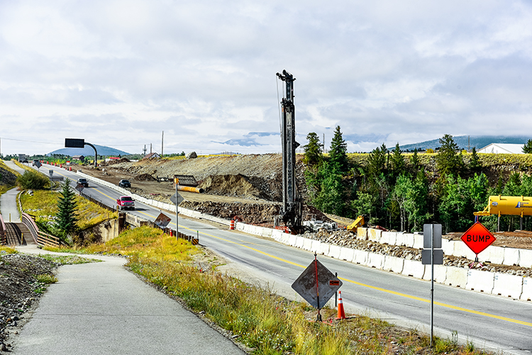 Southwest view drill rig US 285 bridge.jpg detail image