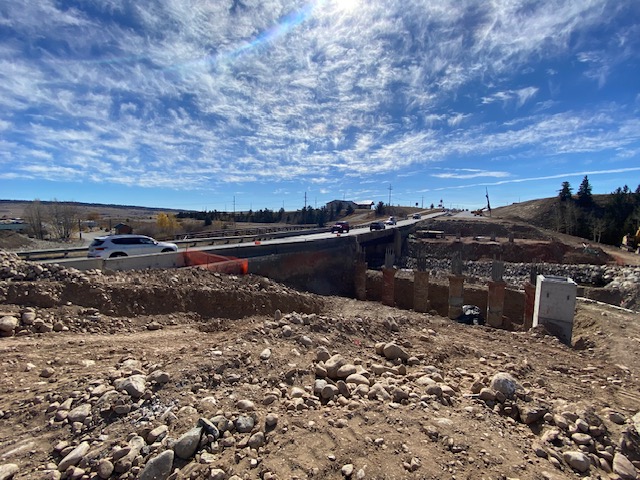 Wide view bridge under construction US 285 Fairplay Estate Media.jpg detail image