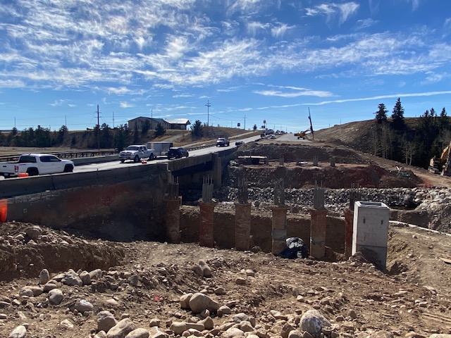 Wide view US 285 Fairplay bridge under construction Estate Media.jpg detail image