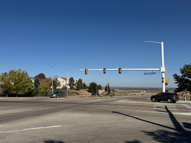 US 287 Intersection Improvements in Broomfield County Intersection US 287 Miramonte prior to improvements.jpeg detail image