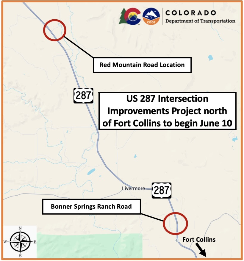 US 287 Intersection Improvements in Fort Collins project map.jpg detail image