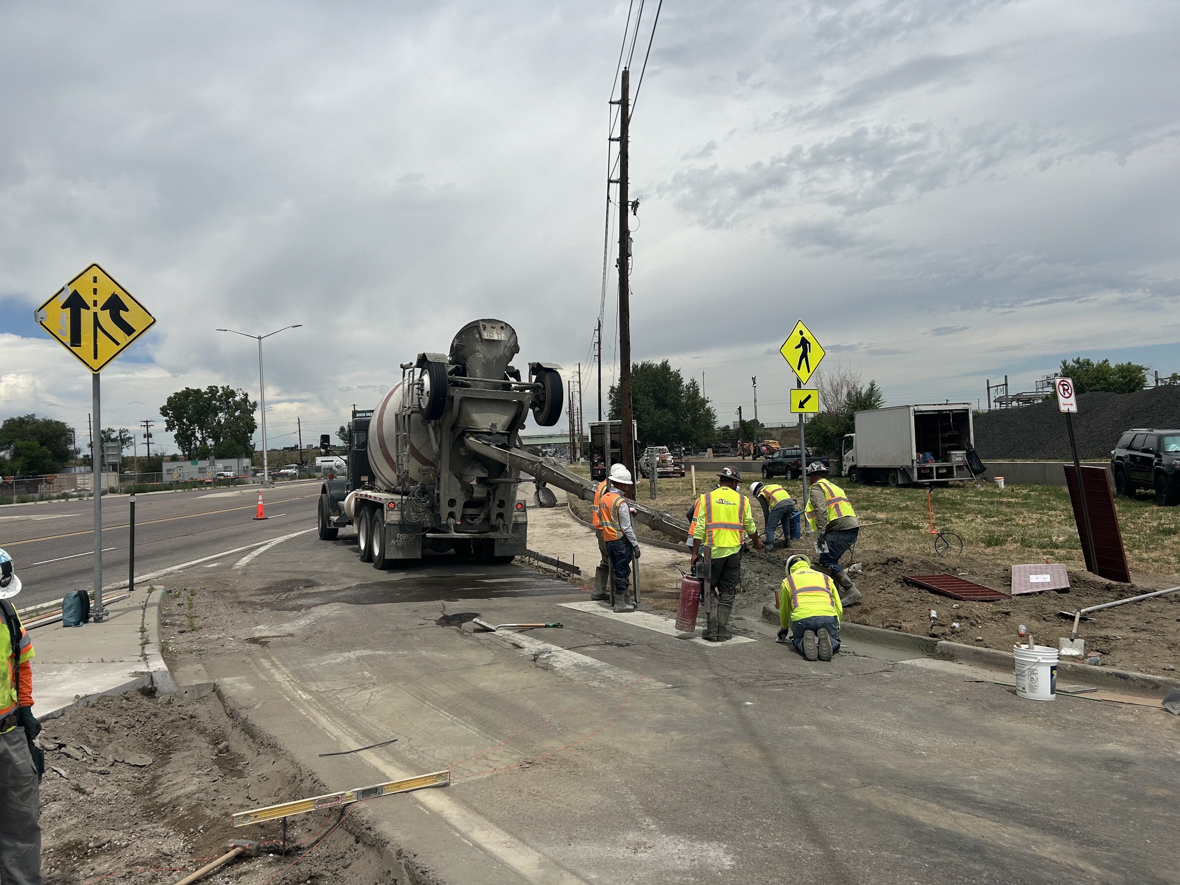 US 287 Resurfacing Concrete curb and gutter operations.jpg detail image