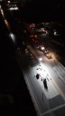 Drone image of bridge deck repairs on southbound US 287 and Clear Creek. thumbnail image