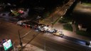Crews and equipment pass through the US 287 and 50th Avenue intersection during late July 2025 paving operations. thumbnail image